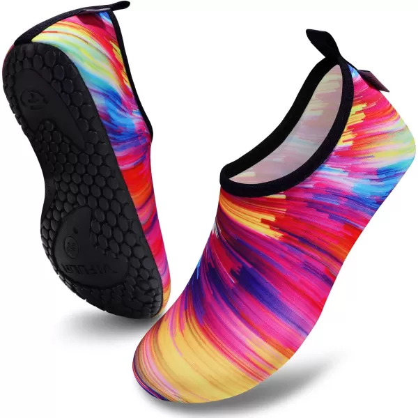 VIFUUR Water Sports Shoes Barefoot Quick-Dry Aqua Yoga Socks Slip-on for Men Women