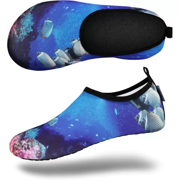 VIFUUR Water Sports Shoes Barefoot Quick-Dry Aqua Yoga Socks Slip-on for Men Women