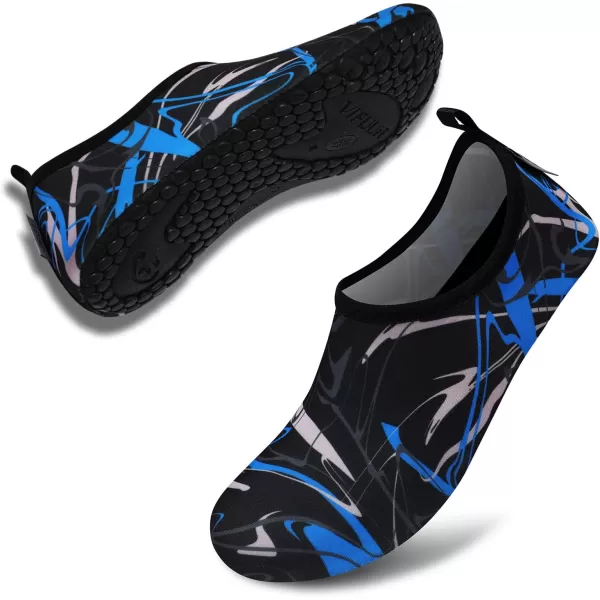 VIFUUR Water Sports Shoes Barefoot Quick-Dry Aqua Yoga Socks Slip-on for Men Women
