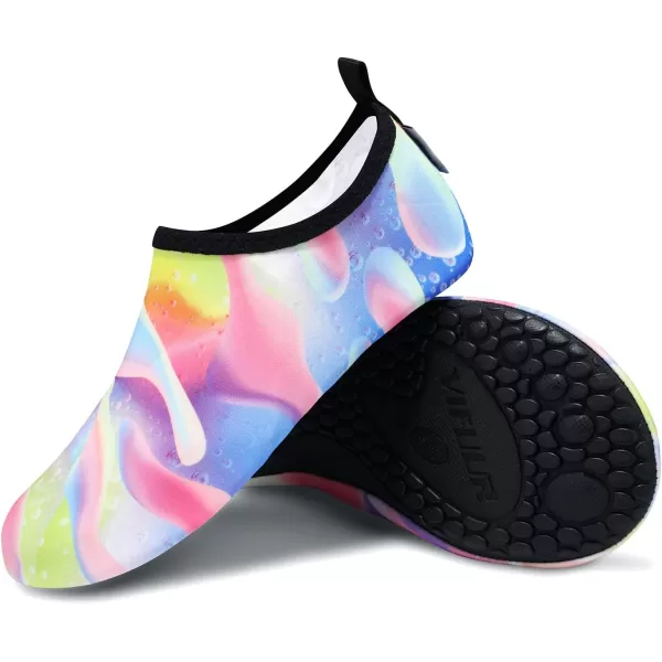 VIFUUR Water Sports Shoes Barefoot Quick-Dry Aqua Yoga Socks Slip-on for Men Women