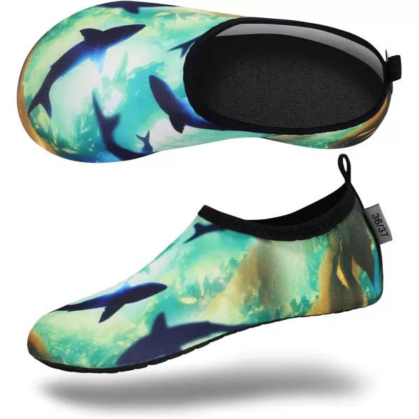 VIFUUR Water Sports Shoes Barefoot Quick-Dry Aqua Yoga Socks Slip-on for Men Women