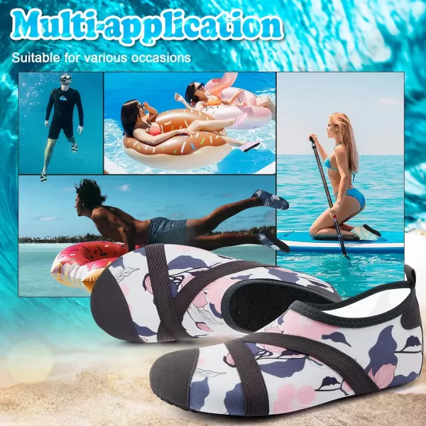 VIFUUR Womens Mens Water Shoes Barefoot Quick Dry Aqua Socks for Beach Swim Yoga Outdoor Sports