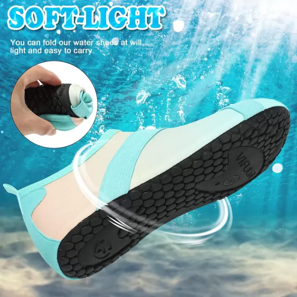 VIFUUR Womens Mens Water Shoes Barefoot Quick Dry Aqua Socks for Beach Swim Yoga Outdoor Sports