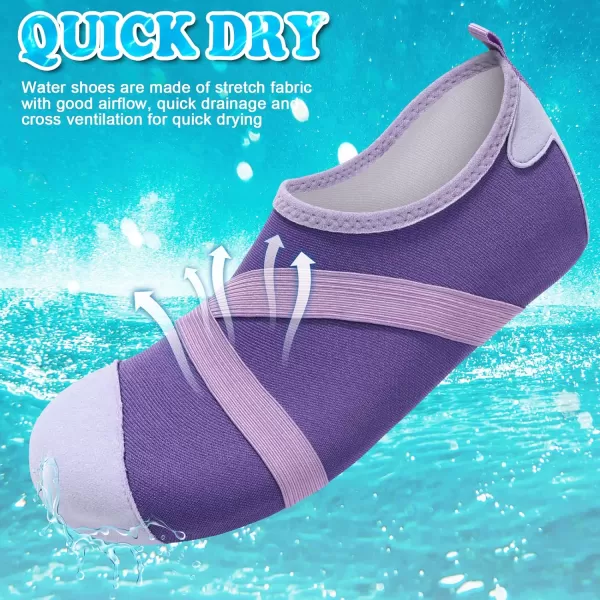 VIFUUR Womens Mens Water Shoes Barefoot Quick Dry Aqua Socks for Beach Swim Yoga Outdoor Sports