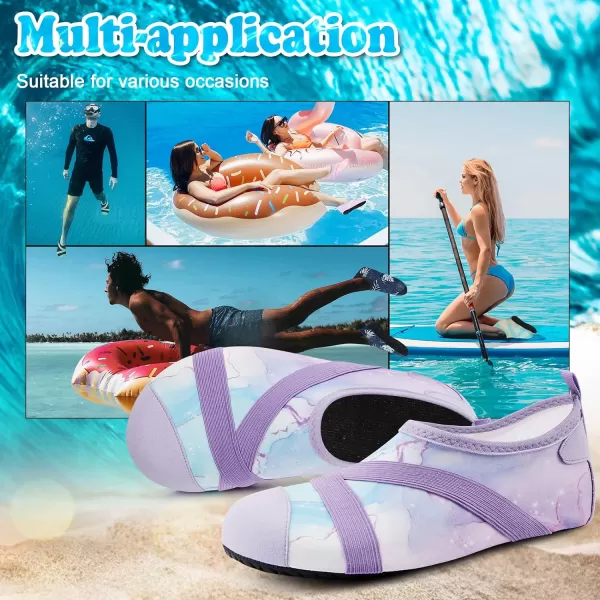 VIFUUR Womens Mens Water Shoes Barefoot Quick Dry Aqua Socks for Beach Swim Yoga Outdoor Sports