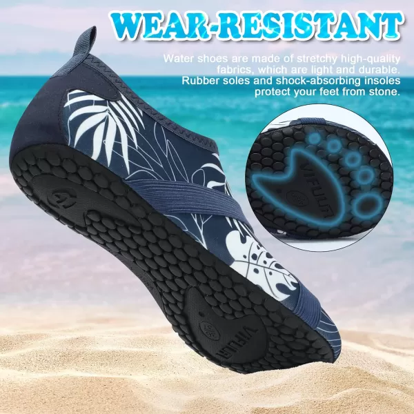 VIFUUR Womens Mens Water Shoes Barefoot Quick Dry Aqua Socks for Beach Swim Yoga Outdoor Sports