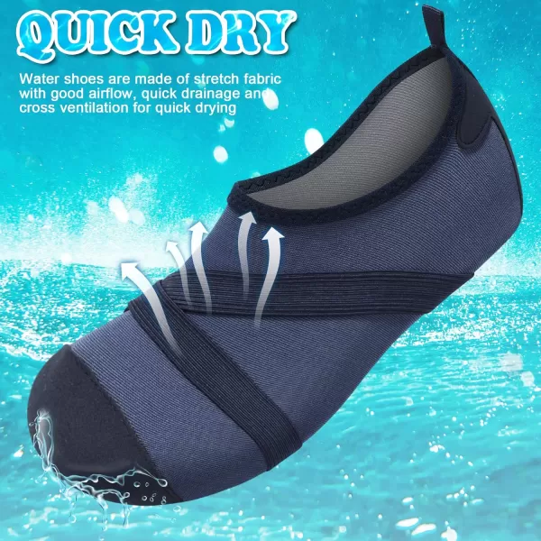 VIFUUR Womens Mens Water Shoes Barefoot Quick Dry Aqua Socks for Beach Swim Yoga Outdoor Sports