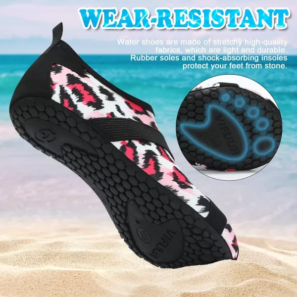 VIFUUR Womens Mens Water Shoes Barefoot Quick Dry Aqua Socks for Beach Swim Yoga Outdoor Sports