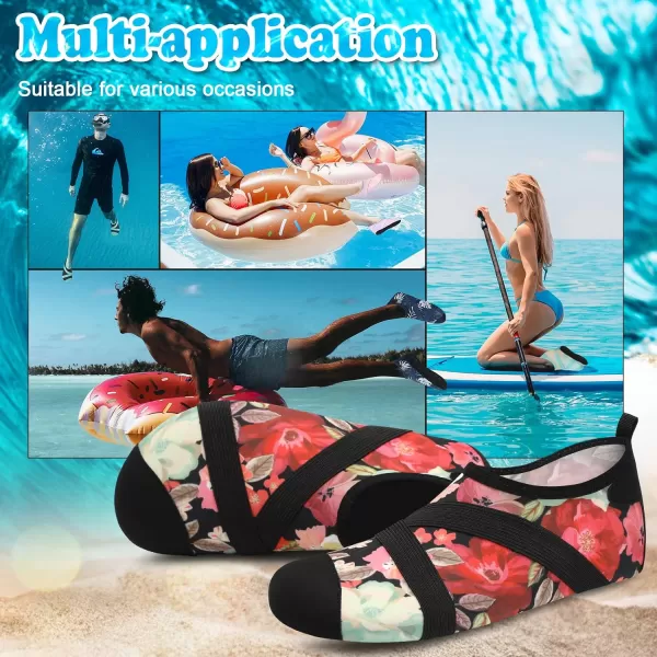 VIFUUR Womens Mens Water Shoes Barefoot Quick Dry Aqua Socks for Beach Swim Yoga Outdoor Sports