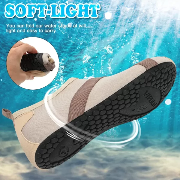 VIFUUR Womens Mens Water Shoes Barefoot Quick Dry Aqua Socks for Beach Swim Yoga Outdoor Sports