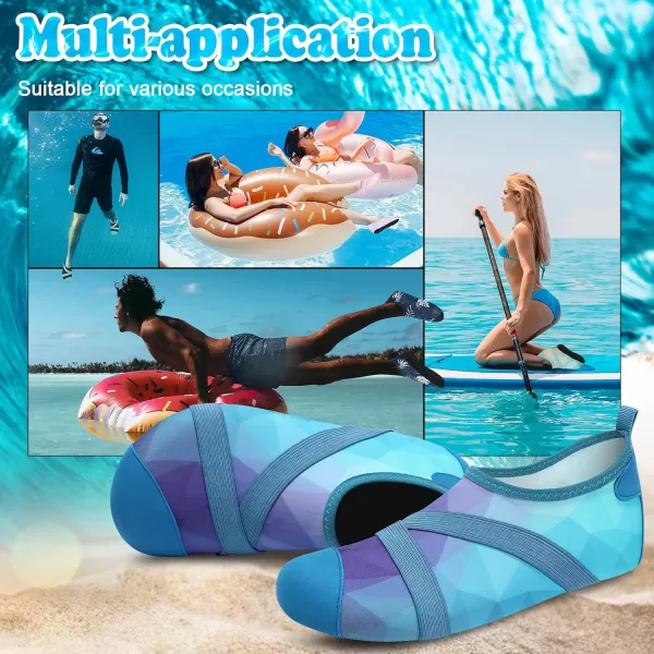 VIFUUR Womens Mens Water Shoes Barefoot Quick Dry Aqua Socks for Beach Swim Yoga Outdoor Sports