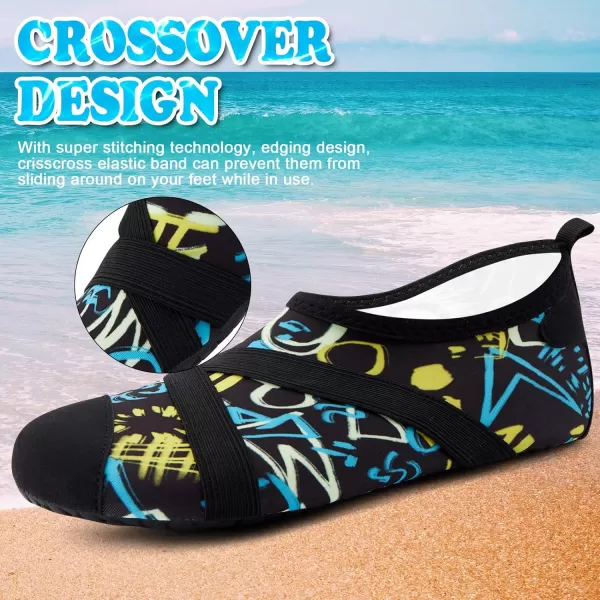 VIFUUR Womens Mens Water Shoes Barefoot Quick Dry Aqua Socks for Beach Swim Yoga Outdoor Sports