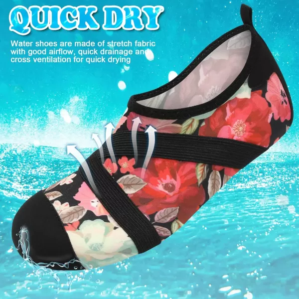 VIFUUR Womens Mens Water Shoes Barefoot Quick Dry Aqua Socks for Beach Swim Yoga Outdoor Sports