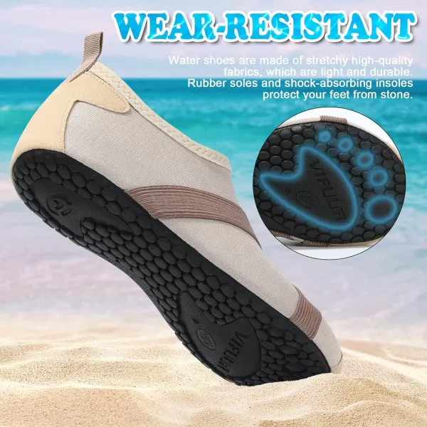 VIFUUR Womens Mens Water Shoes Barefoot Quick Dry Aqua Socks for Beach Swim Yoga Outdoor Sports