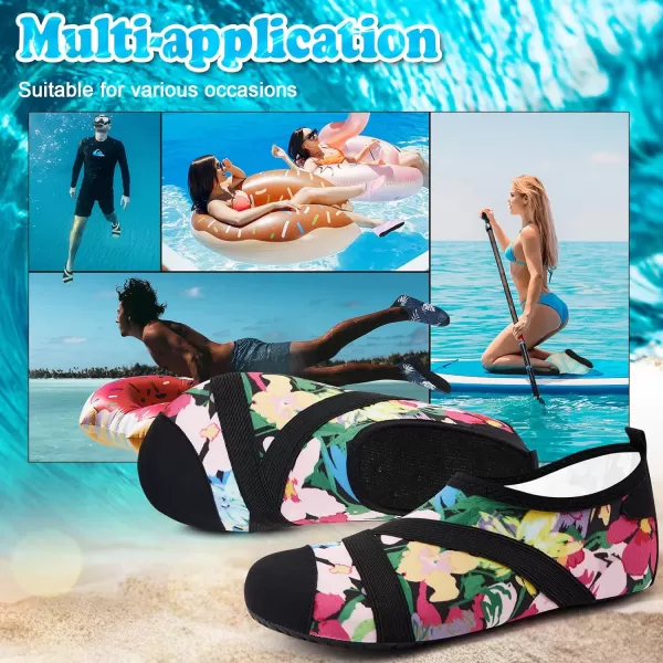 VIFUUR Womens Mens Water Shoes Barefoot Quick Dry Aqua Socks for Beach Swim Yoga Outdoor Sports