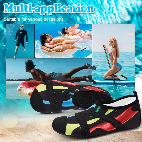 VIFUUR Womens Mens Water Shoes Barefoot Quick Dry Aqua Socks for Beach Swim Yoga Outdoor Sports