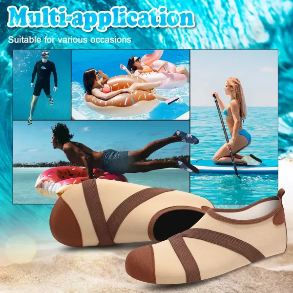 VIFUUR Womens Mens Water Shoes Barefoot Quick Dry Aqua Socks for Beach Swim Yoga Outdoor Sports