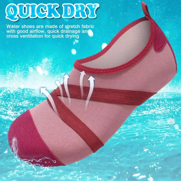 VIFUUR Womens Mens Water Shoes Barefoot Quick Dry Aqua Socks for Beach Swim Yoga Outdoor Sports