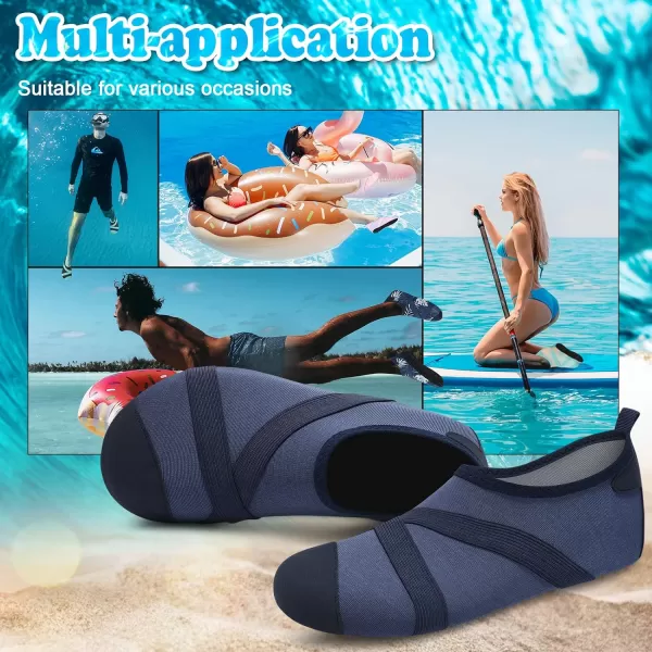 VIFUUR Womens Mens Water Shoes Barefoot Quick Dry Aqua Socks for Beach Swim Yoga Outdoor Sports