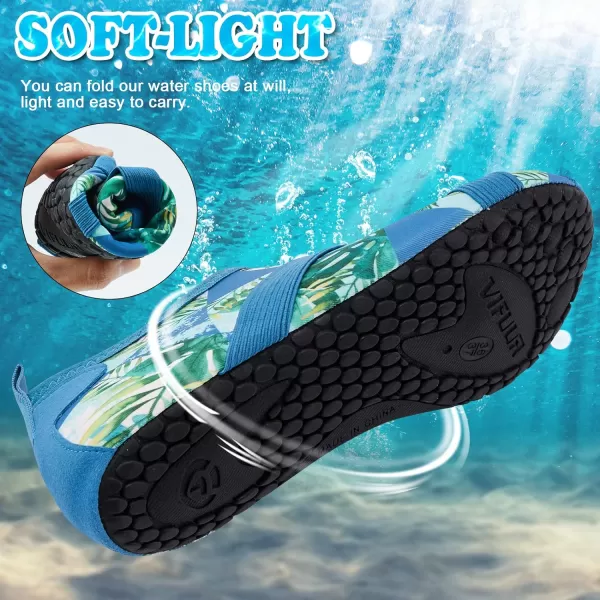 VIFUUR Womens Mens Water Shoes Barefoot Quick Dry Aqua Socks for Beach Swim Yoga Outdoor Sports