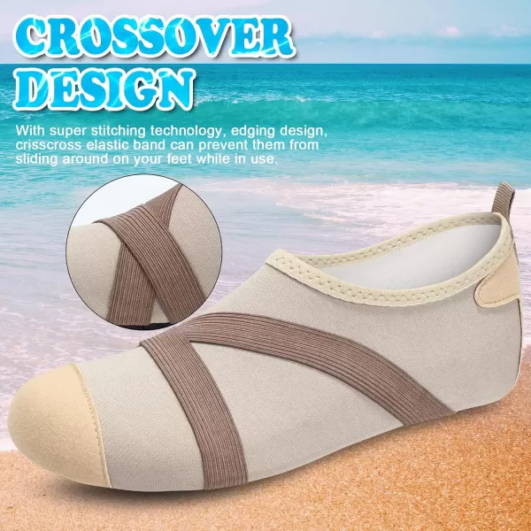 VIFUUR Womens Mens Water Shoes Barefoot Quick Dry Aqua Socks for Beach Swim Yoga Outdoor Sports