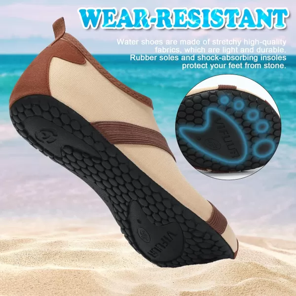 VIFUUR Womens Mens Water Shoes Barefoot Quick Dry Aqua Socks for Beach Swim Yoga Outdoor Sports