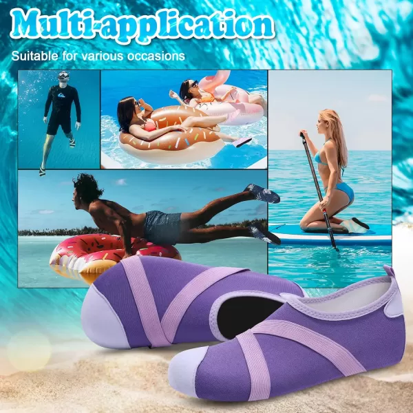 VIFUUR Womens Mens Water Shoes Barefoot Quick Dry Aqua Socks for Beach Swim Yoga Outdoor Sports