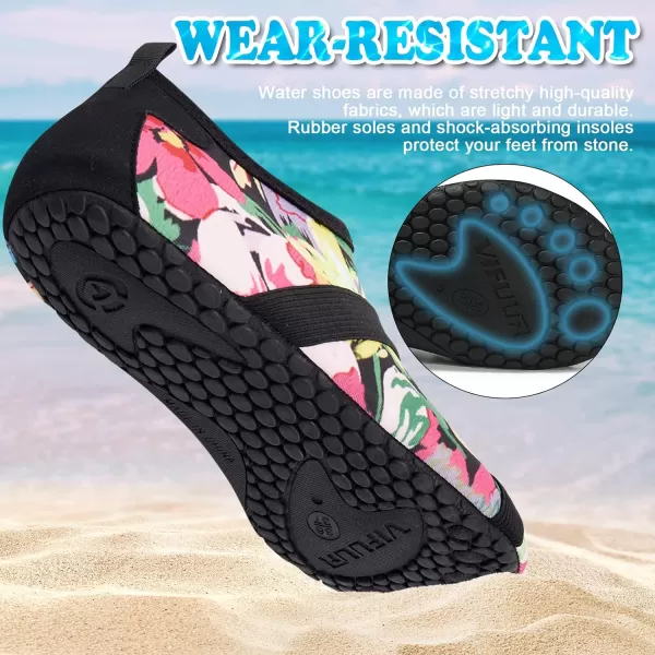 VIFUUR Womens Mens Water Shoes Barefoot Quick Dry Aqua Socks for Beach Swim Yoga Outdoor Sports