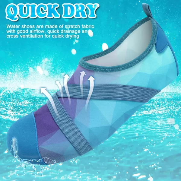 VIFUUR Womens Mens Water Shoes Barefoot Quick Dry Aqua Socks for Beach Swim Yoga Outdoor Sports