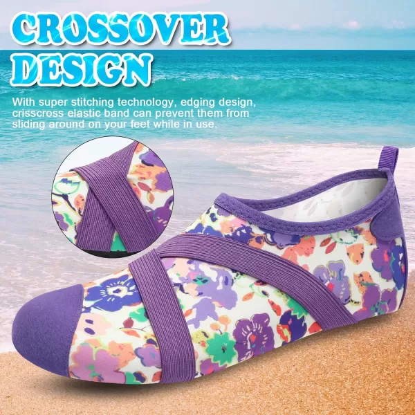 VIFUUR Womens Mens Water Shoes Barefoot Quick Dry Aqua Socks for Beach Swim Yoga Outdoor Sports