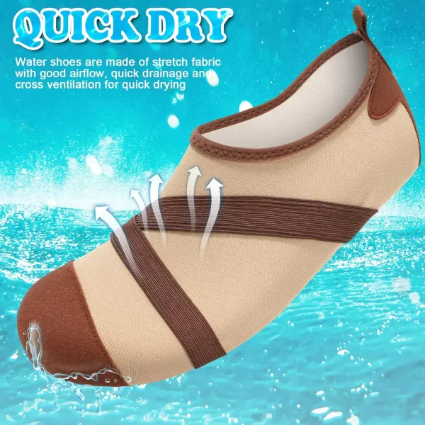 VIFUUR Womens Mens Water Shoes Barefoot Quick Dry Aqua Socks for Beach Swim Yoga Outdoor Sports