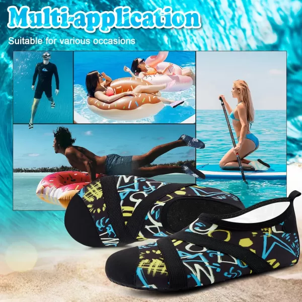 VIFUUR Womens Mens Water Shoes Barefoot Quick Dry Aqua Socks for Beach Swim Yoga Outdoor Sports