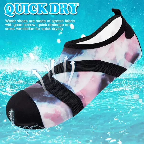 VIFUUR Womens Mens Water Shoes Barefoot Quick Dry Aqua Socks for Beach Swim Yoga Outdoor Sports
