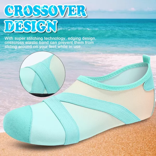 VIFUUR Womens Mens Water Shoes Barefoot Quick Dry Aqua Socks for Beach Swim Yoga Outdoor Sports
