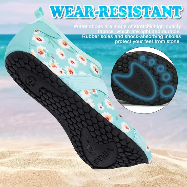 VIFUUR Womens Mens Water Shoes Barefoot Quick Dry Aqua Socks for Beach Swim Yoga Outdoor Sports