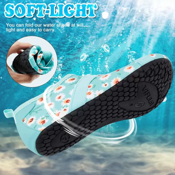 VIFUUR Womens Mens Water Shoes Barefoot Quick Dry Aqua Socks for Beach Swim Yoga Outdoor Sports
