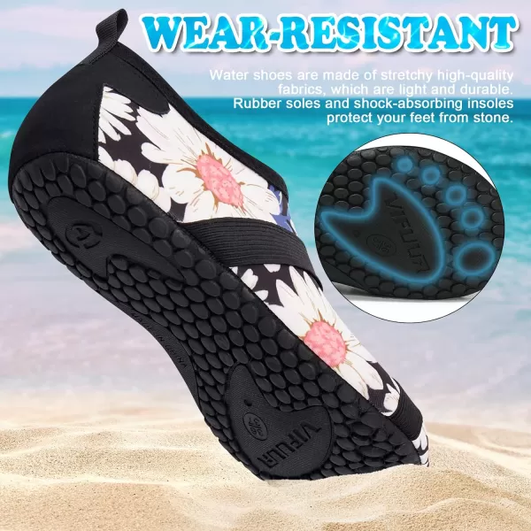 VIFUUR Womens Mens Water Shoes Barefoot Quick Dry Aqua Socks for Beach Swim Yoga Outdoor Sports