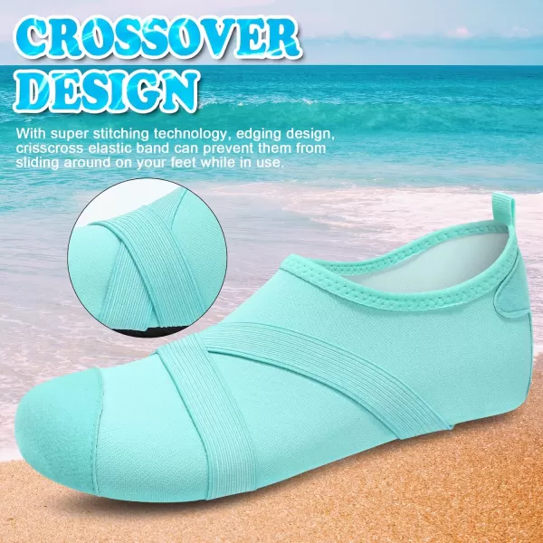 VIFUUR Womens Mens Water Shoes Barefoot Quick Dry Aqua Socks for Beach Swim Yoga Outdoor Sports