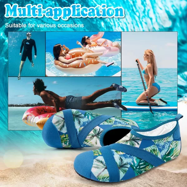 VIFUUR Womens Mens Water Shoes Barefoot Quick Dry Aqua Socks for Beach Swim Yoga Outdoor Sports