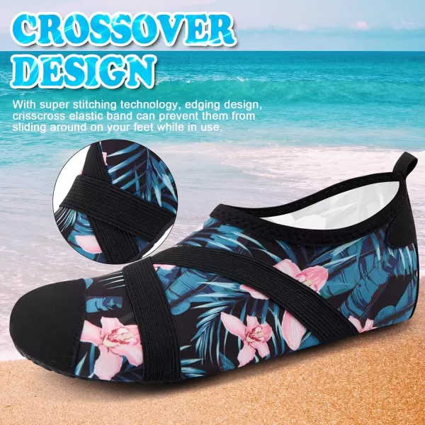 VIFUUR Womens Mens Water Shoes Barefoot Quick Dry Aqua Socks for Beach Swim Yoga Outdoor Sports
