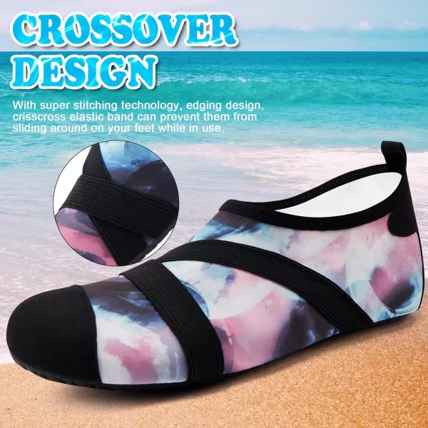 VIFUUR Womens Mens Water Shoes Barefoot Quick Dry Aqua Socks for Beach Swim Yoga Outdoor Sports