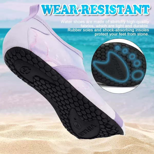VIFUUR Womens Mens Water Shoes Barefoot Quick Dry Aqua Socks for Beach Swim Yoga Outdoor Sports