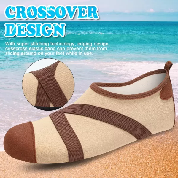 VIFUUR Womens Mens Water Shoes Barefoot Quick Dry Aqua Socks for Beach Swim Yoga Outdoor Sports