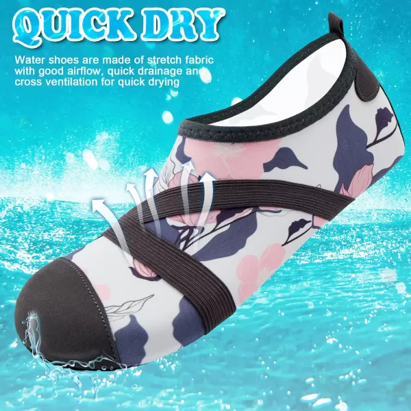 VIFUUR Womens Mens Water Shoes Barefoot Quick Dry Aqua Socks for Beach Swim Yoga Outdoor Sports