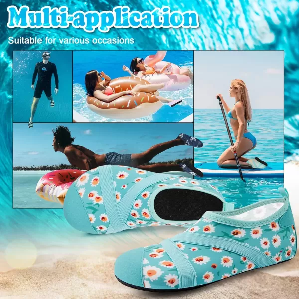 VIFUUR Womens Mens Water Shoes Barefoot Quick Dry Aqua Socks for Beach Swim Yoga Outdoor Sports