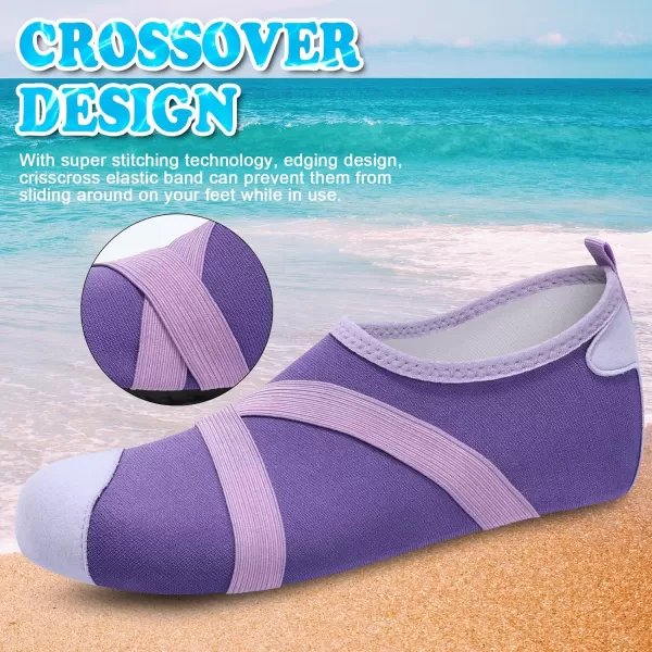 VIFUUR Womens Mens Water Shoes Barefoot Quick Dry Aqua Socks for Beach Swim Yoga Outdoor Sports