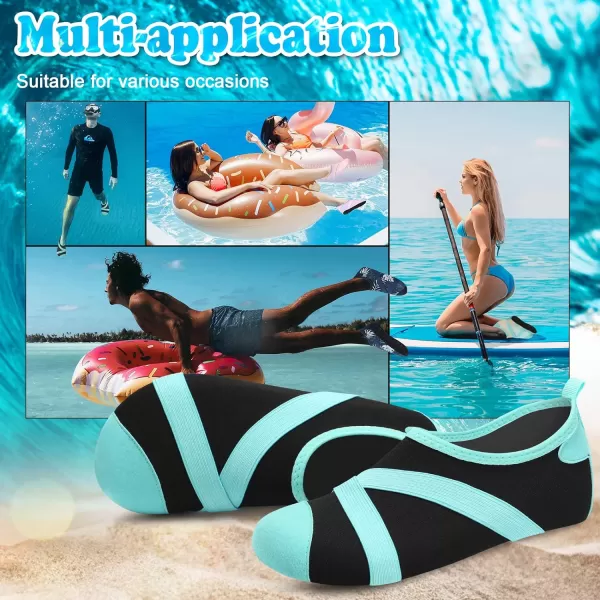 VIFUUR Womens Mens Water Shoes Barefoot Quick Dry Aqua Socks for Beach Swim Yoga Outdoor Sports