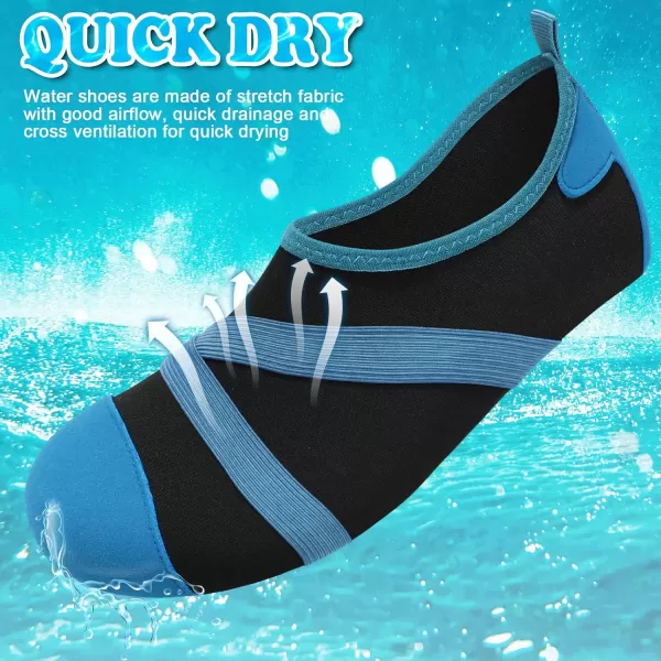 VIFUUR Womens Mens Water Shoes Barefoot Quick Dry Aqua Socks for Beach Swim Yoga Outdoor Sports