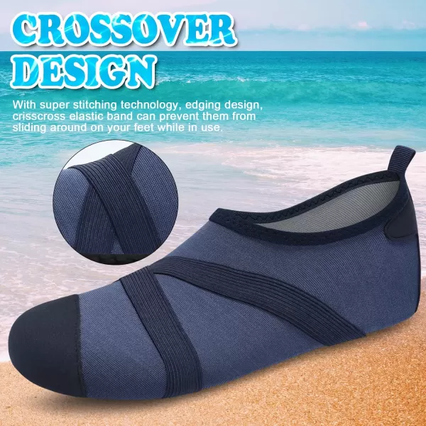 VIFUUR Womens Mens Water Shoes Barefoot Quick Dry Aqua Socks for Beach Swim Yoga Outdoor Sports