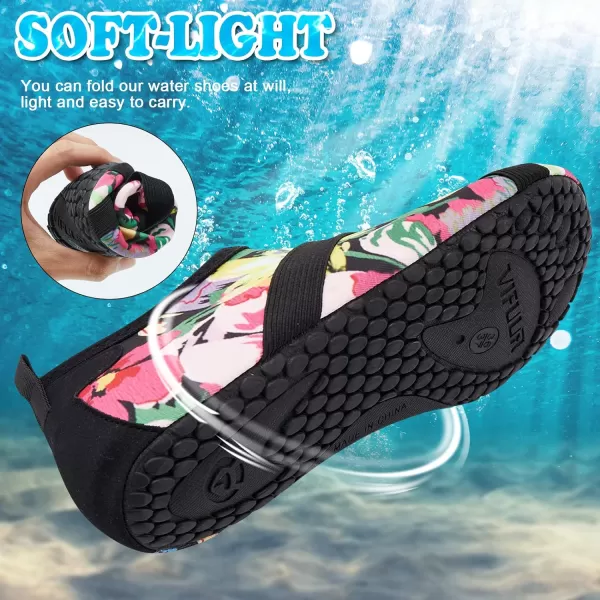 VIFUUR Womens Mens Water Shoes Barefoot Quick Dry Aqua Socks for Beach Swim Yoga Outdoor Sports